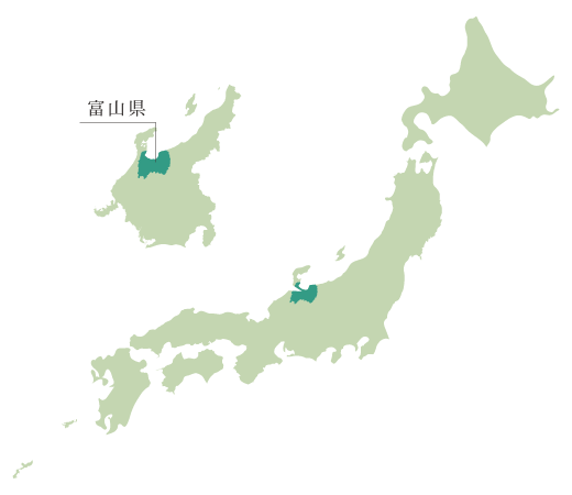 富山県の位置