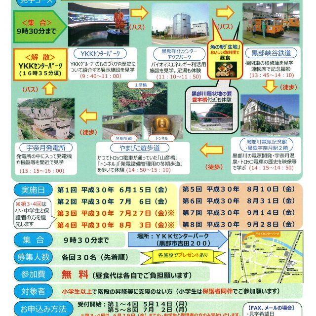 『黒部川扇状地の街』ものづくり企業とトロッコ電車見学会 (1)