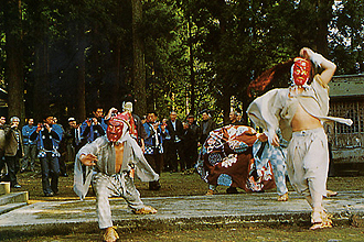 小川寺の獅子舞 (1)