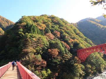 宇奈月温泉紅葉山彦橋