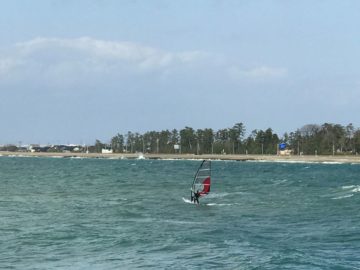 石田浜風景３月