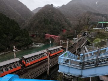 宇奈月駅4月